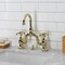 Kingston Brass Bridge Bathroom Faucet with Brass Pop-Up, Polished Brass KS7992TX - alternate 3